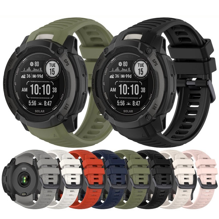 For Garmin Instinct 2X Sports Silicone Replacement Watch Band(Grey) - Watch Bands by PMC TechLife | Online Shopping South Africa | PMC TechLife