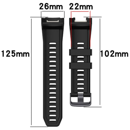 For Garmin Instinct 2X Sports Silicone Replacement Watch Band(Grey) - Watch Bands by PMC Jewellery | Online Shopping South Africa | PMC Jewellery