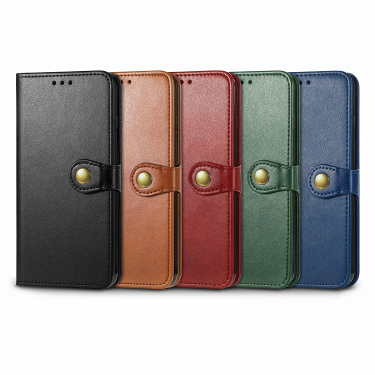 For  iPhone 15 Pro Max Retro Solid Color Buckle Leather Phone Case(Green) - free shipping - PMC TechLife - Order now!