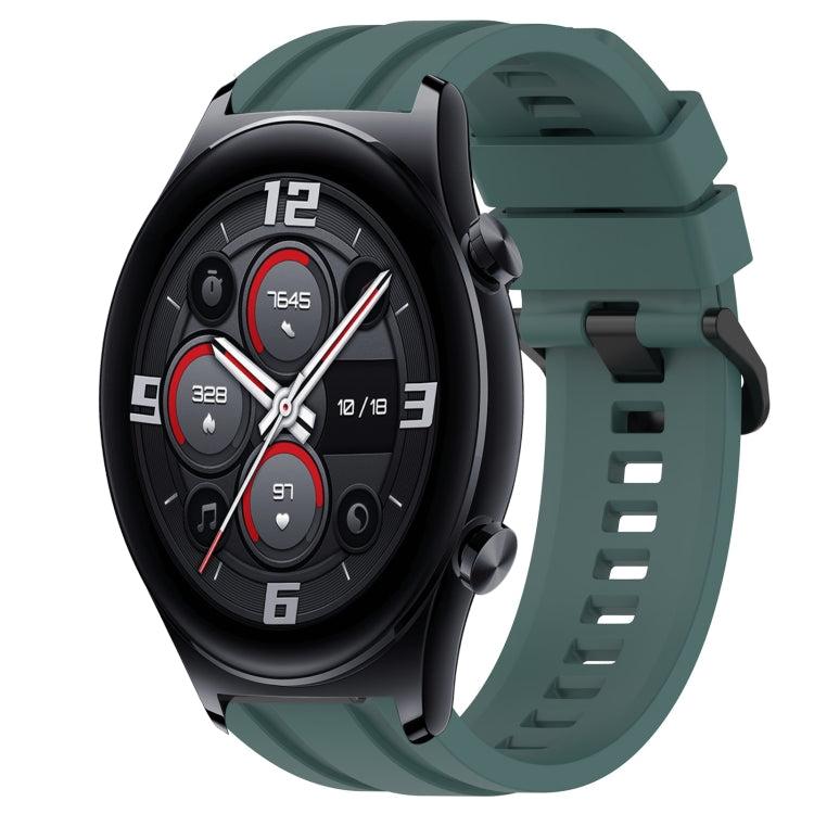 For Huawei Watch 3 Long & Short Sports Solid Color Silicone Watch Band Set(Olive Green) - Watch Bands by PMC TechLife | Online Shopping South Africa | PMC TechLife