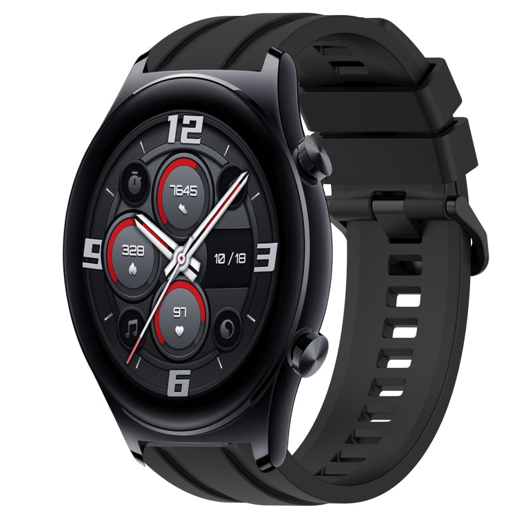 For Huawei Watch 3 Long & Short Sports Solid Color Silicone Watch Band Set(Black) - Watch Bands by PMC TechLife | Online Shopping South Africa | PMC TechLife