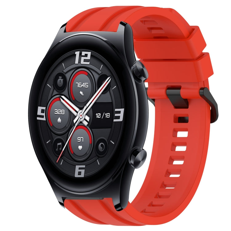 For Huawei Watch 3 Long & Short Sports Solid Color Silicone Watch Band Set(Red) - Watch Bands by PMC TechLife | Online Shopping South Africa | PMC TechLife
