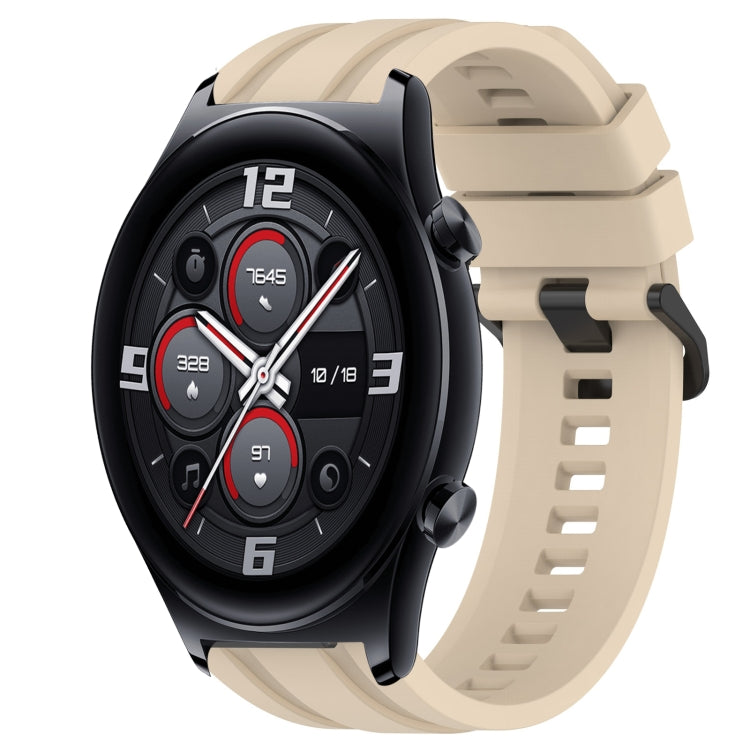 For Huawei Watch 3 Long & Short Sports Solid Color Silicone Watch Band Set(Khaki) - Watch Bands by PMC TechLife | Online Shopping South Africa | PMC TechLife