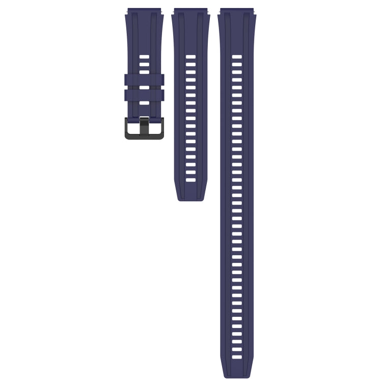 For Huawei Watch 3 Long & Short Sports Solid Color Silicone Watch Band Set(Midnight Blue) - Watch Bands by PMC TechLife | Online Shopping South Africa | PMC TechLife