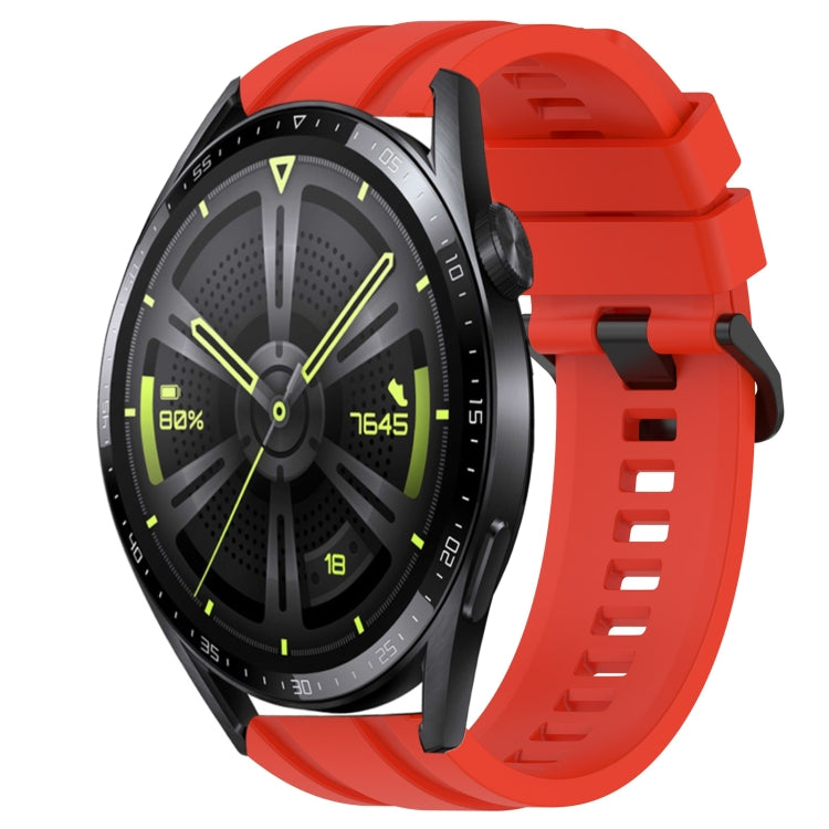For Huawei Watch GT Runner Long & Short Sports Solid Color Silicone Watch Band Set(Red) - Watch Bands by PMC TechLife | Online Shopping South Africa | PMC TechLife