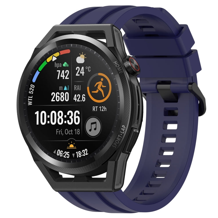 For Huawei Watch Buds Long & Short Sports Solid Color Silicone Watch Band Set(Midnight Blue) - Watch Bands by PMC TechLife | Online Shopping South Africa | PMC TechLife