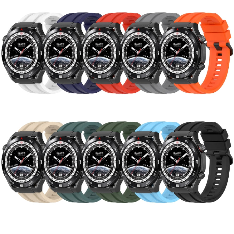 For Huawei Watch 3 Pro New Long & Short Sports Solid Color Silicone Watch Band Set(Grey) - Watch Bands by PMC Jewellery | Online Shopping South Africa | PMC Jewellery