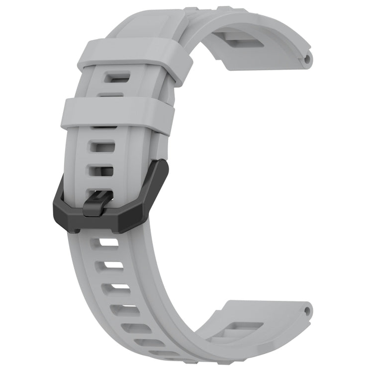 For Amazfit T-Rex Ultra Silicone Sports Watch Band(Grey) - Watch Bands by PMC TechLife | Online Shopping South Africa | PMC TechLife