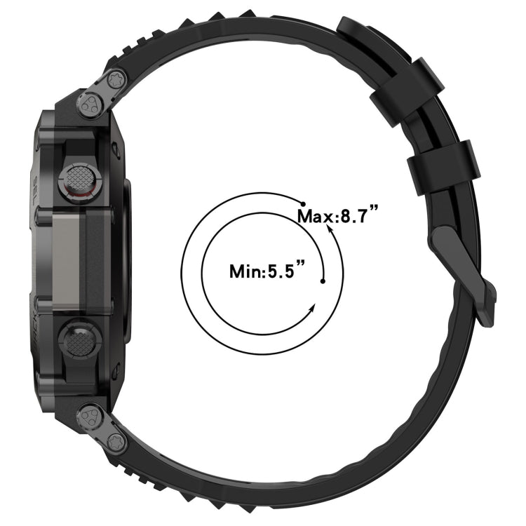 For Amazfit T-Rex Ultra Silicone Sports Watch Band(Midnight Blue) - Watch Bands by PMC TechLife | Online Shopping South Africa | PMC TechLife