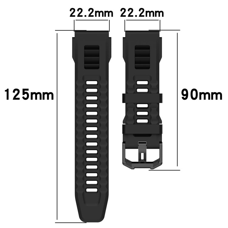 For Amazfit T-Rex Ultra Silicone Sports Watch Band(Midnight Blue) - Watch Bands by PMC TechLife | Online Shopping South Africa | PMC TechLife