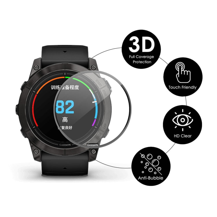 For Garmin Epix Pro Gen 2 51mm 10pcs ENKAY 3D Full Coverage Soft PC Edge + PMMA HD Screen Protector Film - Screen Protector by ENKAY | Online Shopping South Africa | PMC TechLife | Buy Now Pay Later Mobicred