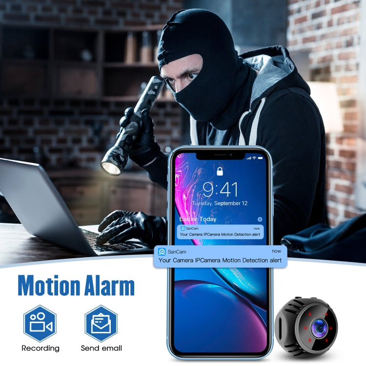 W8 Mini Camera HD 1080P Night Vision Battery Video Surveillance Wifi Smart Home Camera(Black) - free shipping - PMC TechLife - Order now!