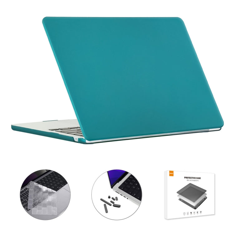 For MacBook Air 15.3 A2941 ENKAY US Version 3 in 1 Matte Protective Case with TPU Keyboard Film & Anti-dust Plugs(Dark Cyan) - MacBook Air Cases by ENKAY | Online Shopping South Africa | PMC Jewellery