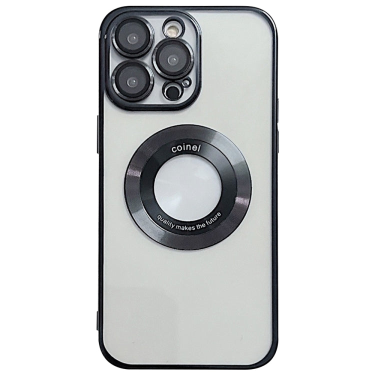 For iPhone 15 Pro Max Electroplating Magsafe TPU Phone Case(Black) - iPhone 15 Pro Max Cases by PMC TechLife | Online Shopping South Africa | PMC TechLife | Buy Now Pay Later Mobicred