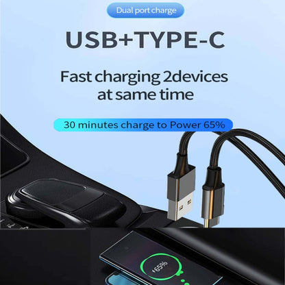 P35 48W PD30W+QC3.0 18W USB Transparent Car Quick Charge(Transparent) - Car Charger by PMC Jewellery | Online Shopping South Africa | PMC Jewellery