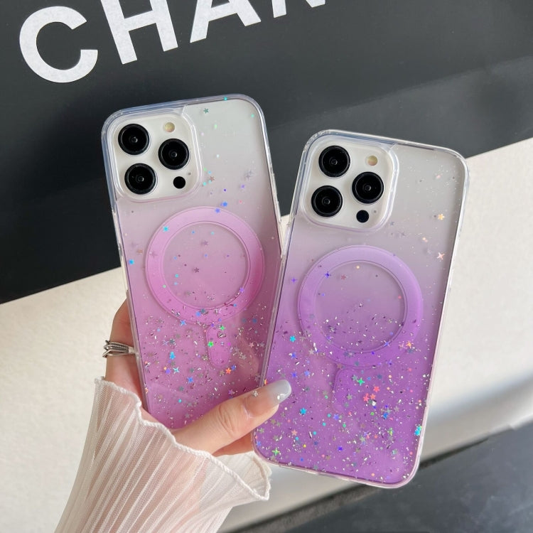 For iPhone 13 Glitter MagSafe Hybrid Clear TPU Phone Case(Pink) - free shipping - PMC TechLife - Order now!