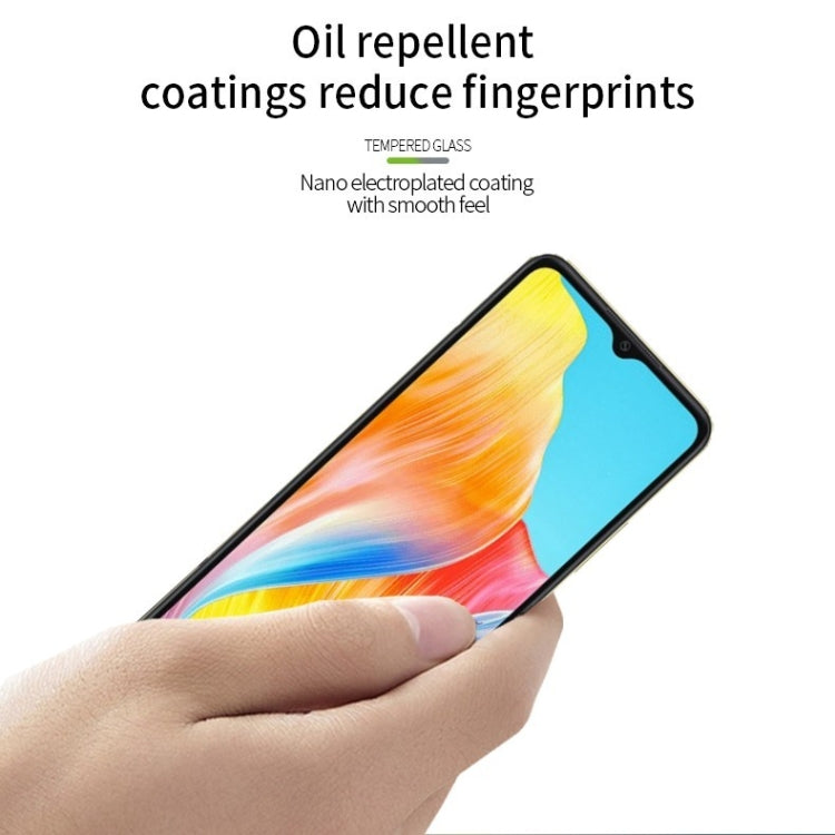 For OPPO A38 PINWUYO 9H 2.5D Full Screen Tempered Glass Film(Black) - free shipping - PMC TechLife - Order now!