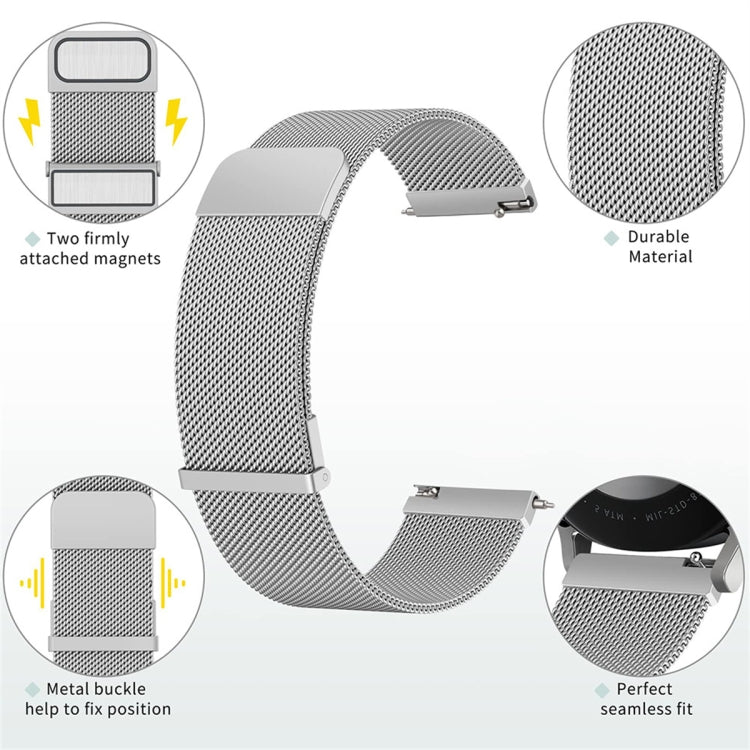 For Honor Watch Dream Milan Double Magnetic Steel Mesh Watch Band(Gray) - Watch Bands by PMC TechLife | Online Shopping South Africa | PMC TechLife