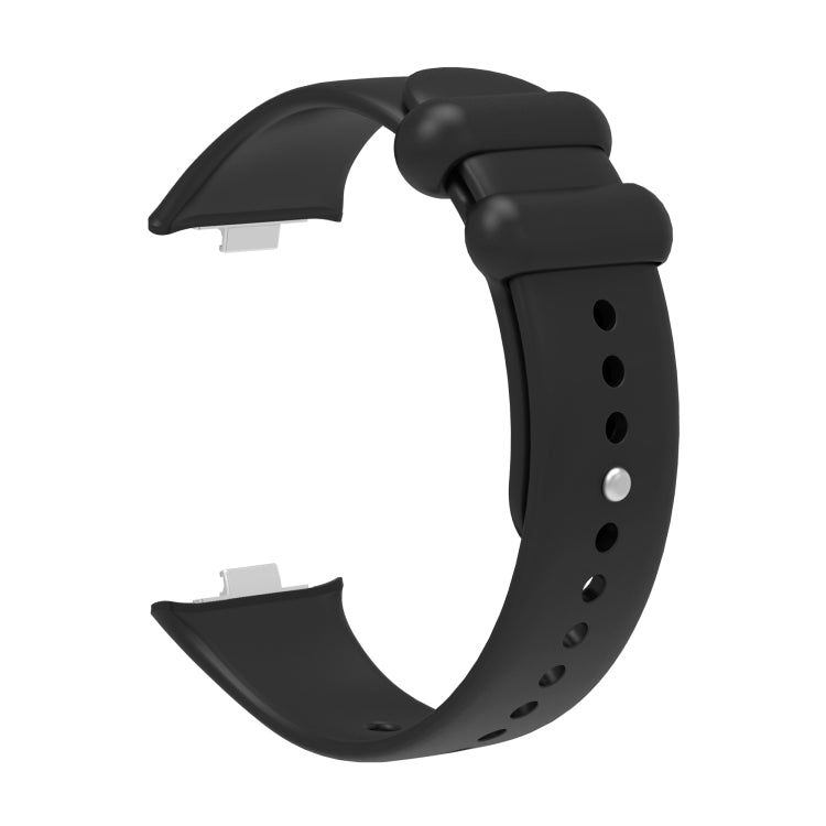 For Xiaomi Mi Band 8 Pro Solid Color Reverse Buckle Silicone Watch Band(Black) - Watch Bands by PMC TechLife | Online Shopping South Africa | PMC TechLife