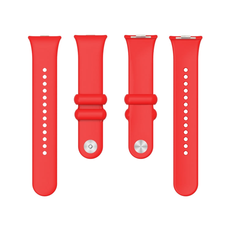 For Xiaomi Mi Band 8 Pro Solid Color Reverse Buckle Silicone Watch Band(Red) - Watch Bands by PMC TechLife | Online Shopping South Africa | PMC TechLife