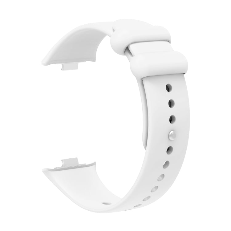 For Xiaomi Mi Band 8 Pro Solid Color Reverse Buckle Silicone Watch Band(White) - Watch Bands by PMC TechLife | Online Shopping South Africa | PMC TechLife