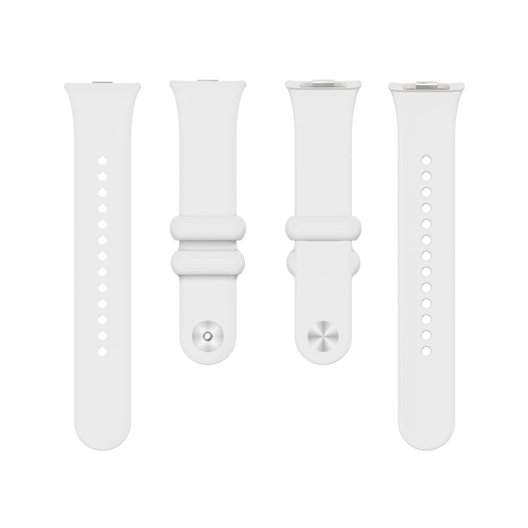 For Xiaomi Mi Band 8 Pro Solid Color Reverse Buckle Silicone Watch Band(White) - Watch Bands by PMC TechLife | Online Shopping South Africa | PMC TechLife