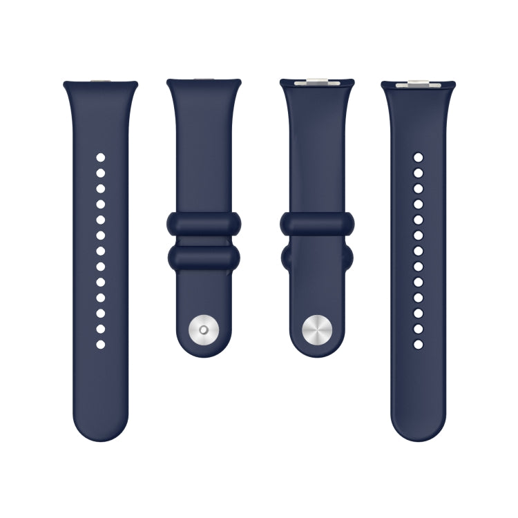 For Xiaomi Mi Band 8 Pro Solid Color Reverse Buckle Silicone Watch Band(Midnight Blue) - Watch Bands by PMC TechLife | Online Shopping South Africa | PMC TechLife