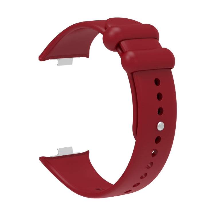 For Xiaomi Smart Band 9 Pro / 8 Pro Solid Color Reverse Buckle Silicone Watch Band(Wine Red) - free shipping - PMC TechLife - Order now!