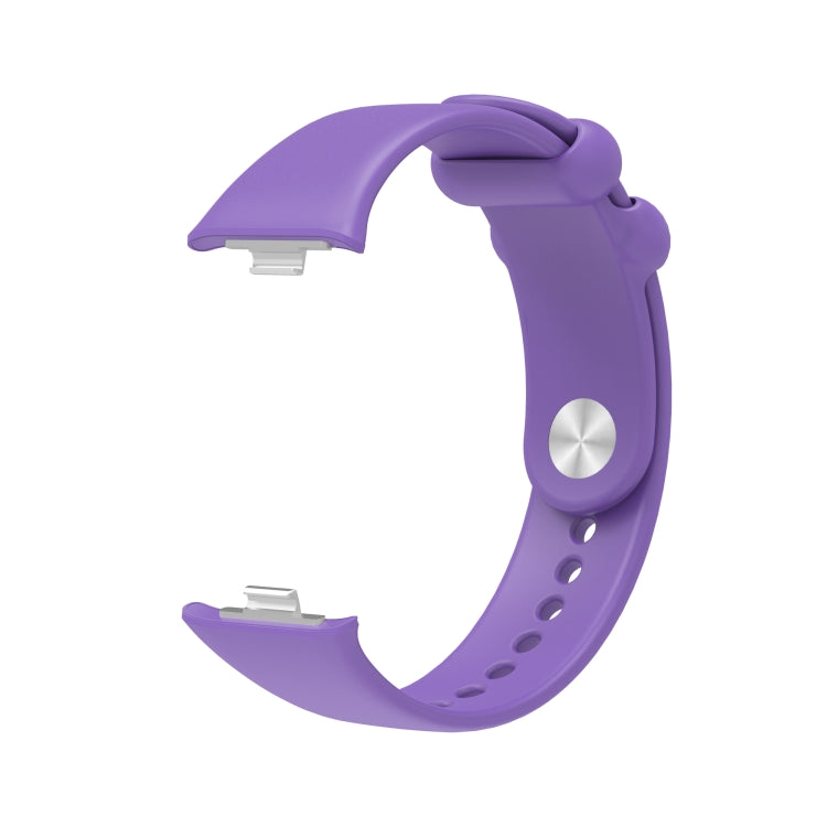 For Xiaomi Smart Band 9 Pro / 8 Pro Solid Color Reverse Buckle Silicone Watch Band(Purple) - free shipping - PMC TechLife - Order now!