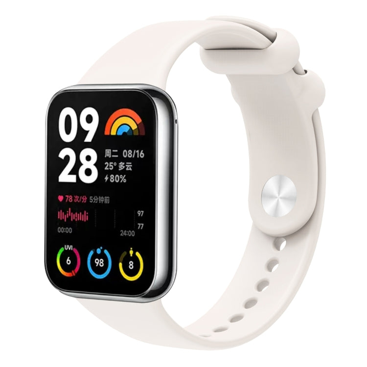 For Xiaomi Mi Band 8 Pro Solid Color Reverse Buckle Silicone Watch Band(Starlight Color) - Watch Bands by PMC TechLife | Online Shopping South Africa | PMC TechLife