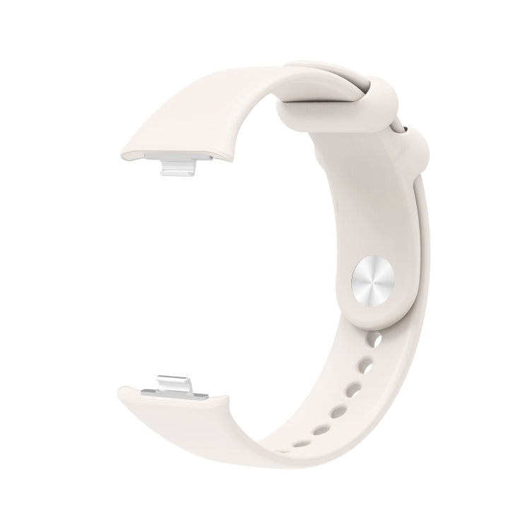For Xiaomi Mi Band 8 Pro Solid Color Reverse Buckle Silicone Watch Band(Starlight Color) - Watch Bands by PMC TechLife | Online Shopping South Africa | PMC TechLife