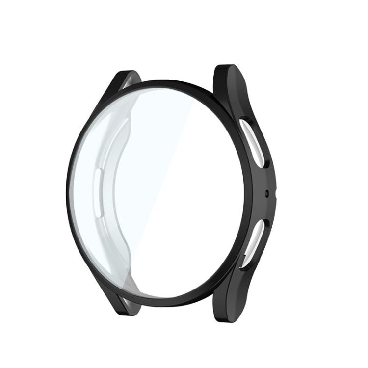 For Samsung Galaxy Watch6 44mm ENKAY Hat-Prince Full Coverage Electroplated Soft TPU Case with Screen Protection(Black) - Watch Cases by ENKAY | Online Shopping South Africa | PMC TechLife