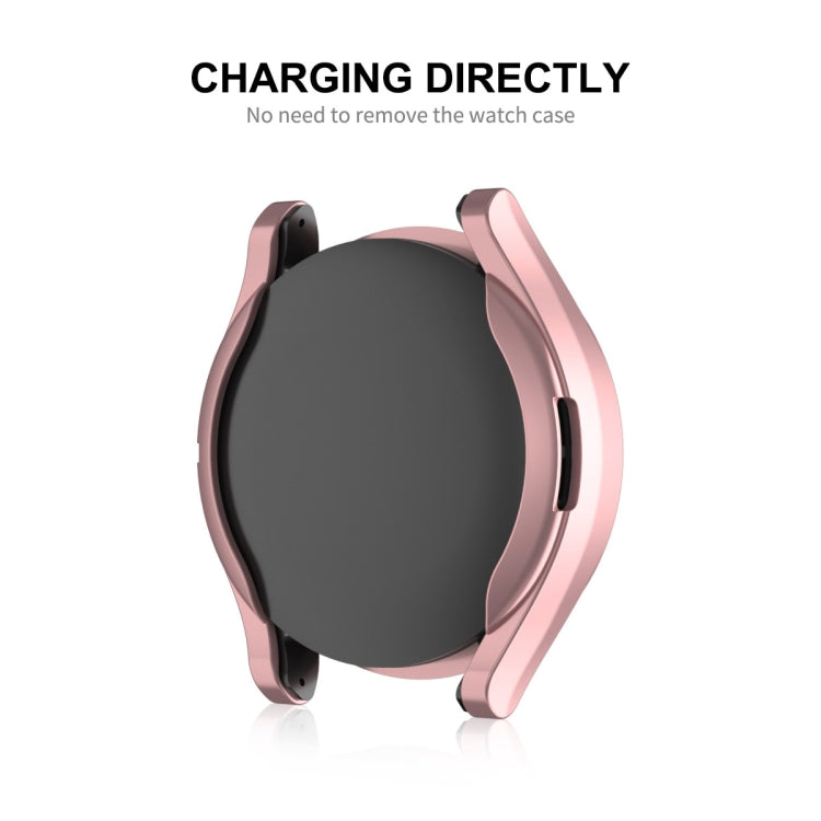 For Samsung Galaxy Watch6 40mm ENKAY Hat-Prince Full Coverage Electroplated Soft TPU Case with Screen Protection(Black) - Watch Cases by ENKAY | Online Shopping South Africa | PMC TechLife
