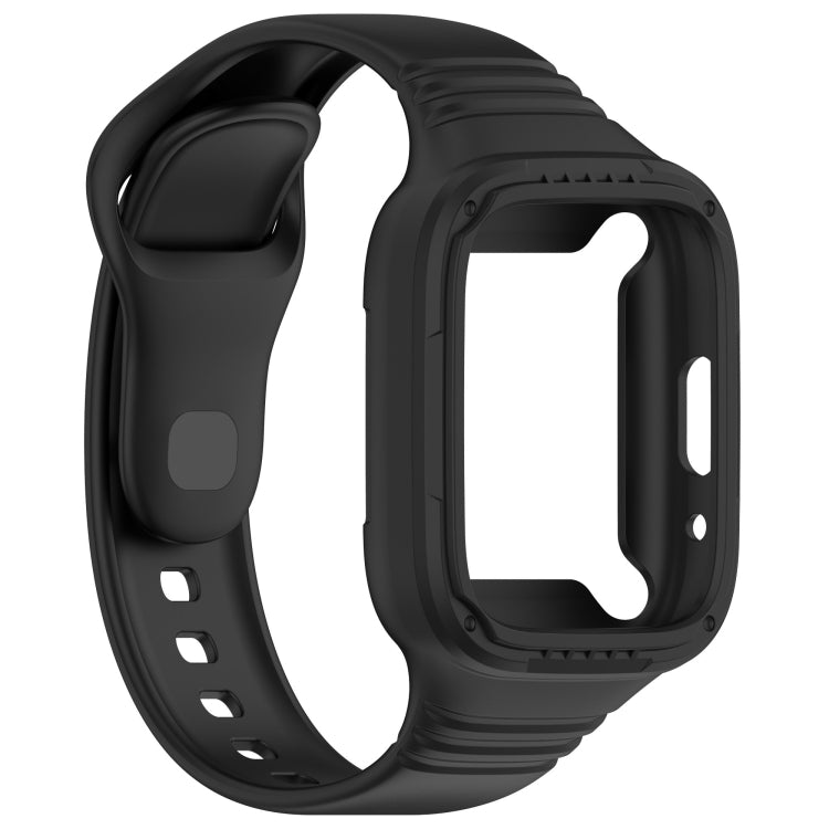 For Redmi Watch 3 Lite Integrated Fully Enclosed Silicone Watch Band(Black) - free shipping - PMC TechLife - Order now!