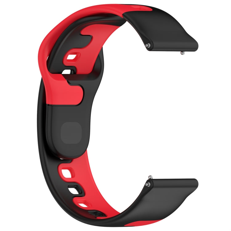 For Samsung Gear S3 Classic / Frontier 22mm Double Color Silicone Watch Band(Black+Red) - Watch Bands by PMC TechLife | Online Shopping South Africa | PMC TechLife