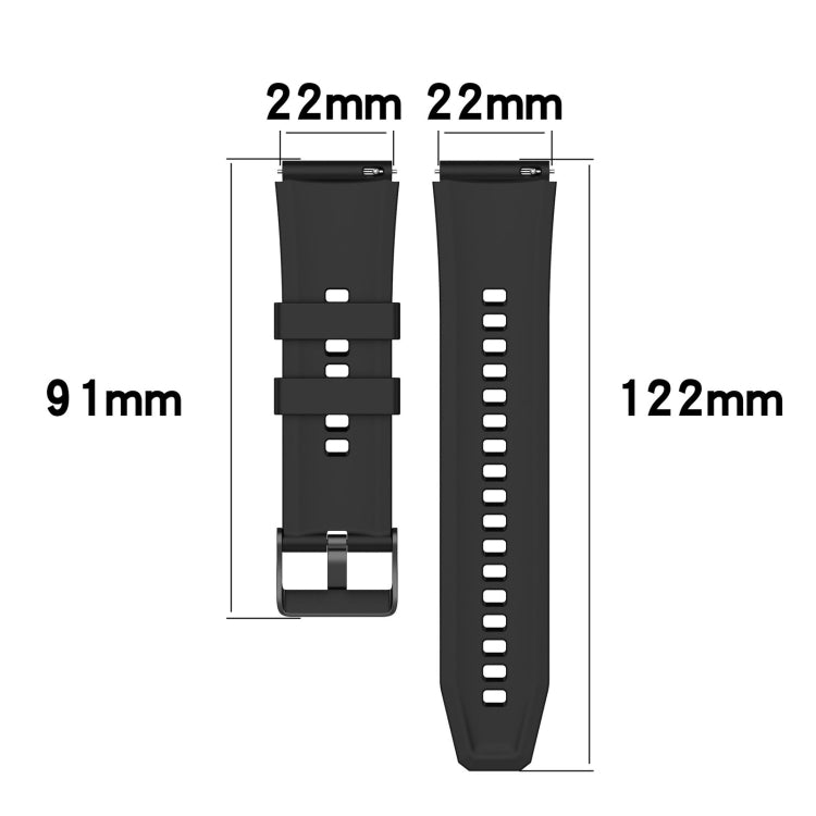 For OPPO Watch 4 Pro 22mm Solid Color Silicone Watch Band(White) -  by PMC TechLife | Online Shopping South Africa | PMC TechLife