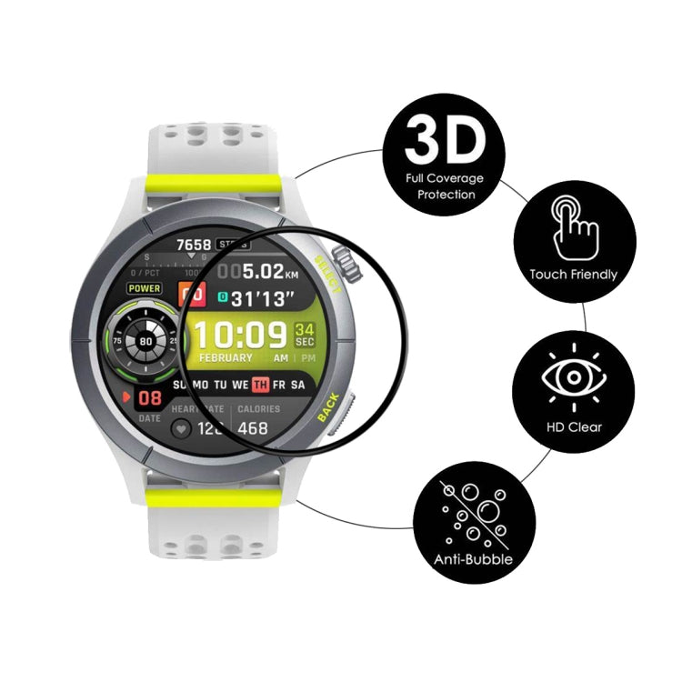 For Amazfit Cheetah / Cheetah Pro 5pcs ENKAY 3D Full Coverage Soft PC Edge PMMA HD Screen Film - Screen Protector by ENKAY | Online Shopping South Africa | PMC TechLife