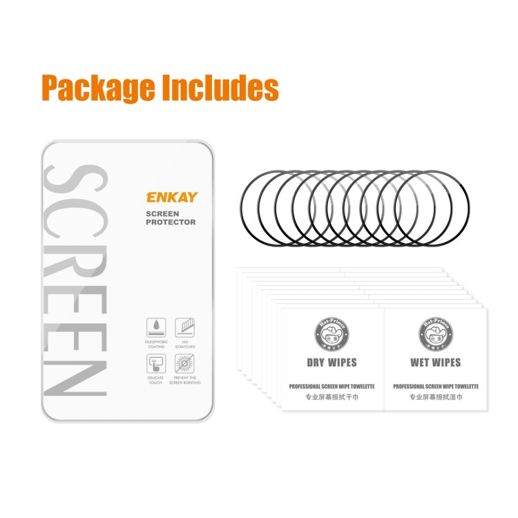 For Amazfit Cheetah / Cheetah Pro 10pcs ENKAY 3D Full Coverage Soft PC Edge PMMA HD Screen Film - Screen Protector by ENKAY | Online Shopping South Africa | PMC TechLife | Buy Now Pay Later Mobicred