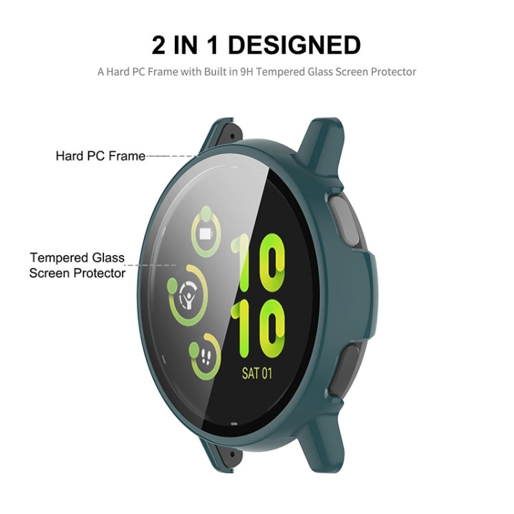 Compatible with Garmin Active 5 ENKAY Hat-Prince Full Coverage PC + Tempered Glass Film Integrated Watch Case(Black) - free shipping - PMC TechLife - Order now!