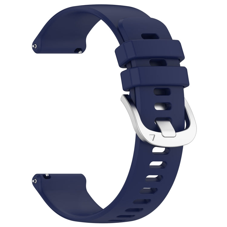 Compatible with Garmin Venu 2 Plus Liquid Glossy Silver Buckle Silicone Watch Band(Dark Blue) - free shipping - PMC TechLife - Order now!
