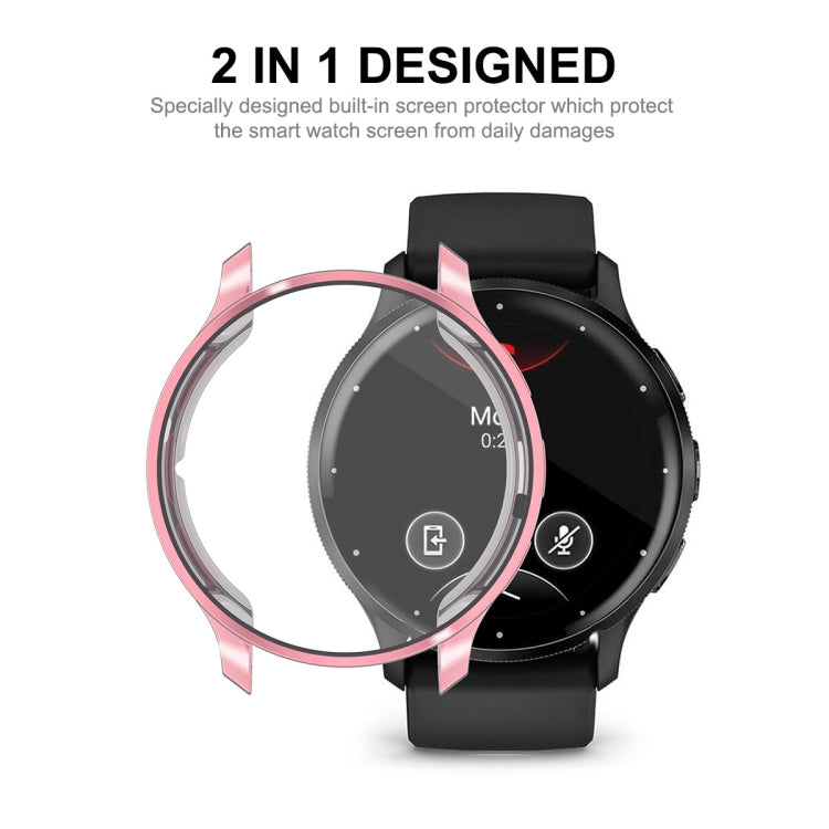 Compatible with Garmin Venu 3 ENKAY Hat-Prince Full Coverage Electroplated TPU Watch Case with Screen Protection(Silver) - Watch Cases by ENKAY | Online Shopping South Africa | PMC TechLife | Buy Now Pay Later Mobicred