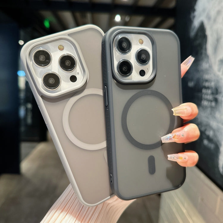 For iPhone 15 Pro Max Transparent TPU Hybrid PC Magsafe Phone Case(White) - free shipping - PMC TechLife - Order now!