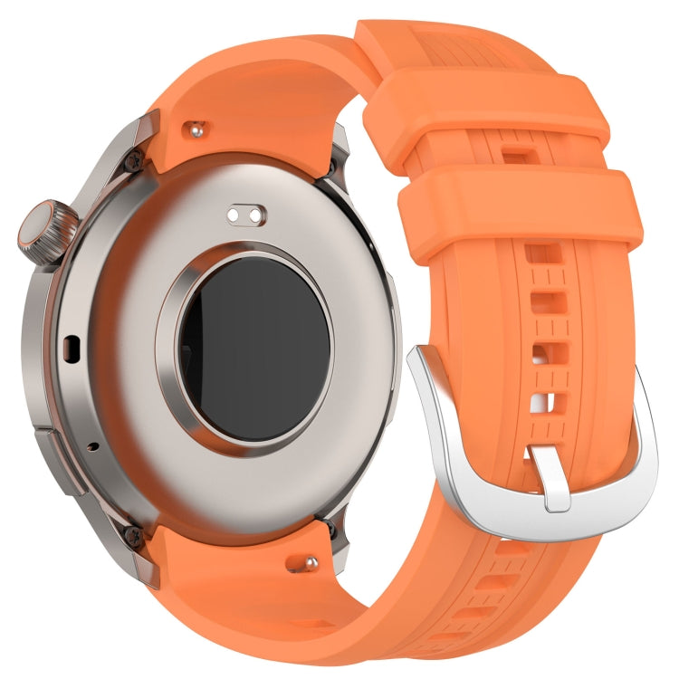 For Amazfit Balance A2286 Vertical Texture Silicone Watch Band(Orange) - Watch Bands by PMC TechLife | Online Shopping South Africa | PMC TechLife