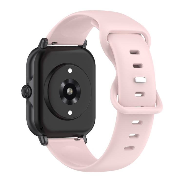For Amazfit Active S Butterfly 8-shaped Buckle Silicone Watch Band(Rose Pink) - Watch Bands by PMC TechLife | Online Shopping South Africa | PMC TechLife