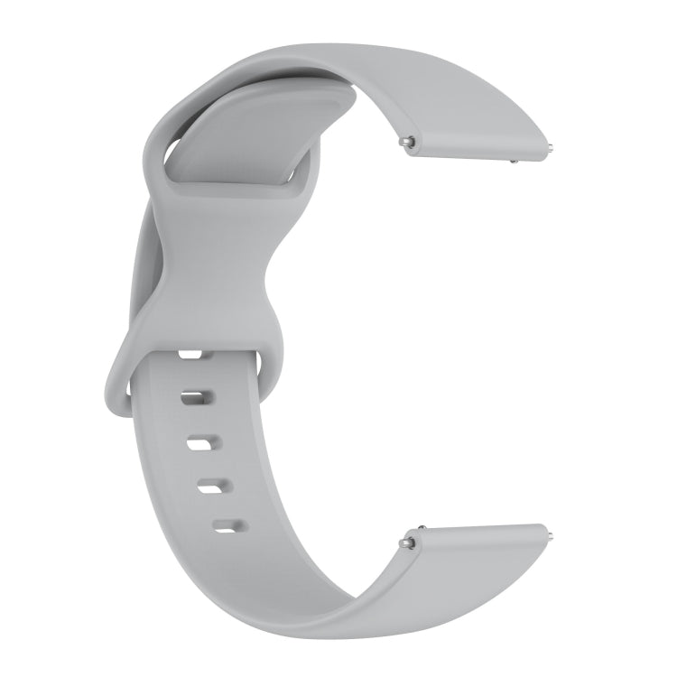 For Amazfit Active S Butterfly 8-shaped Buckle Silicone Watch Band(Grey) - Watch Bands by PMC TechLife | Online Shopping South Africa | PMC TechLife