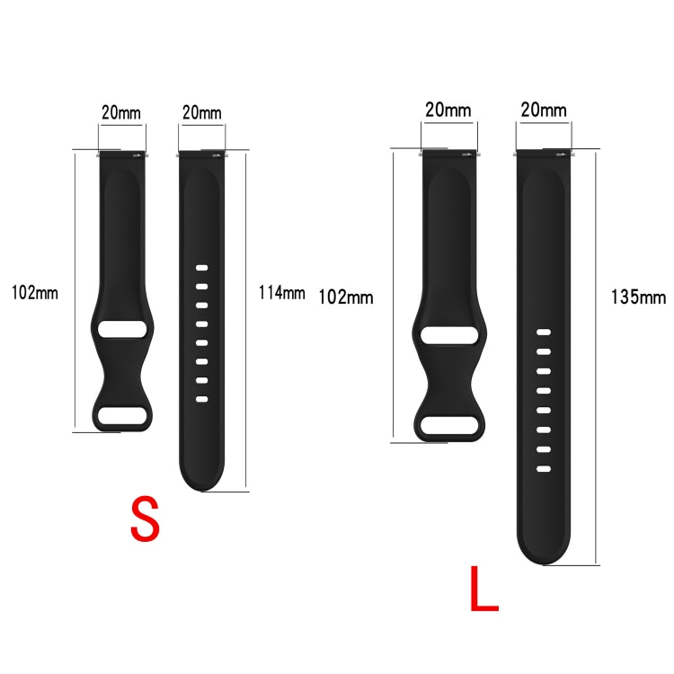 For Amazfit Active S Butterfly 8-shaped Buckle Silicone Watch Band(Rose Pink) - Watch Bands by PMC TechLife | Online Shopping South Africa | PMC TechLife