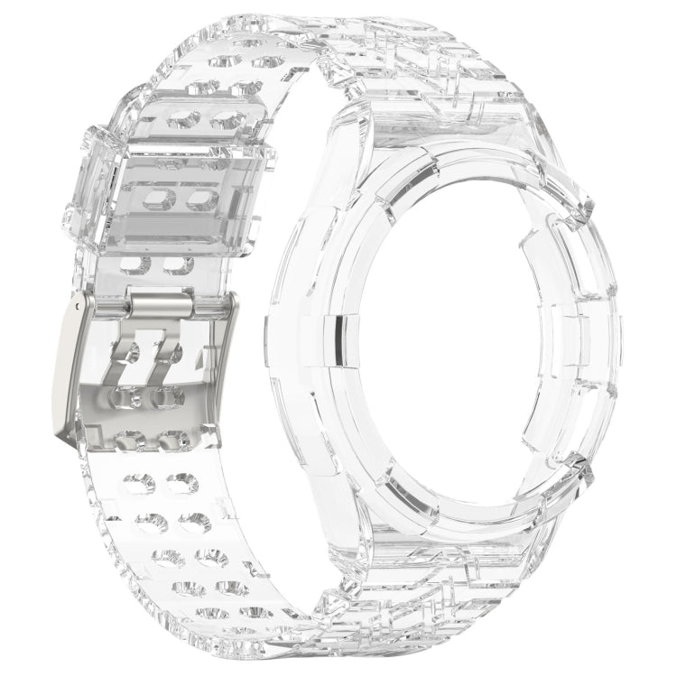 For Samsung Galaxy Watch6 Classic 47mm  R960 Glacier TPU Integrated Watch Band(Transparent) - Watch Bands by PMC Jewellery | Online Shopping South Africa | PMC Jewellery