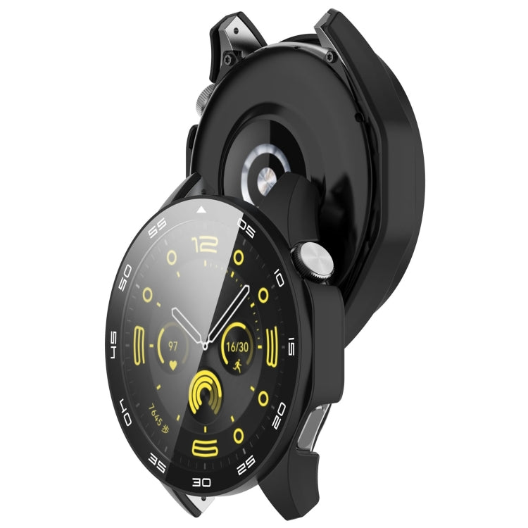 For Huawei Watch GT 4 46mm PC + Tempered Glass Integrated Watch Protective Case with Graduated Dial(Black) - Watch Cases by PMC Jewellery | Online Shopping South Africa | PMC Jewellery