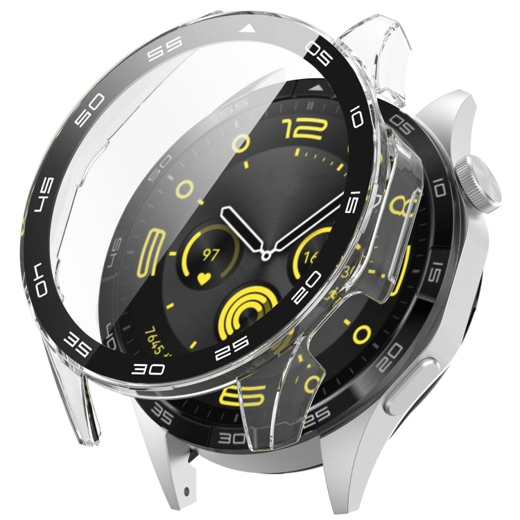 For Huawei Watch GT 4 46mm PC + Tempered Glass Integrated Watch Protective Case with Graduated Dial(Transparent) - Watch Cases by PMC TechLife | Online Shopping South Africa | PMC TechLife
