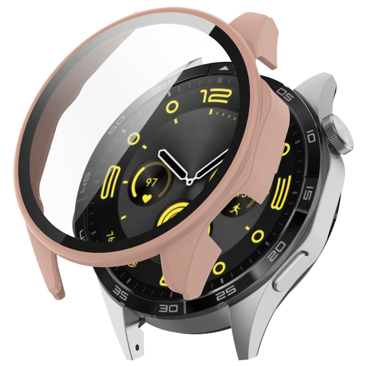 For Honor Watch 4 Pro PC+Tempered Glass Integrated Smart Watch Case(Pink) - Watch Cases by PMC TechLife | Online Shopping South Africa | PMC TechLife